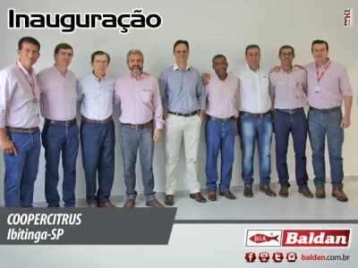 Srs. Sinval, Sérgio, Raul, Erlei, Luciano e Pablo ao lado dos Srs. José Geraldo, Marcelo Soares e Cristiano Arroyo.