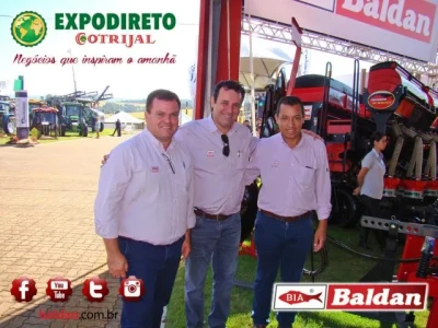 Srs. Éttore, Celso Ruiz e Batista.