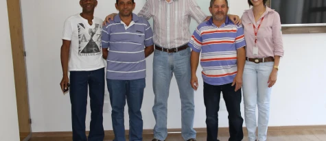 Homenagem aos Srs. Edilson, João e José pelos anos de trabalho