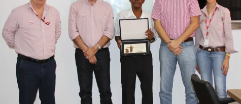 Homenagem ao Sr. João Gregório pelos 32 anos de trabalho