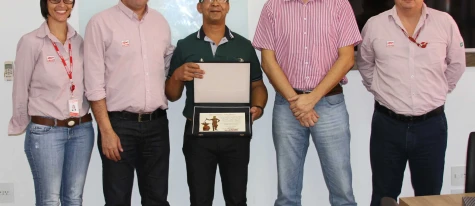 Homenagem ao Sr. Benedito Valério pelos 31 anos de trabalho
