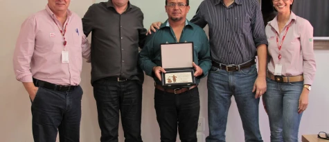 Homenagem ao Sr. Anésio de Barros pelos 29 anos de trabalho