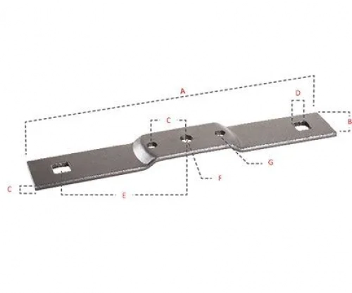 Barra porta cuchillas inferior (670mm)