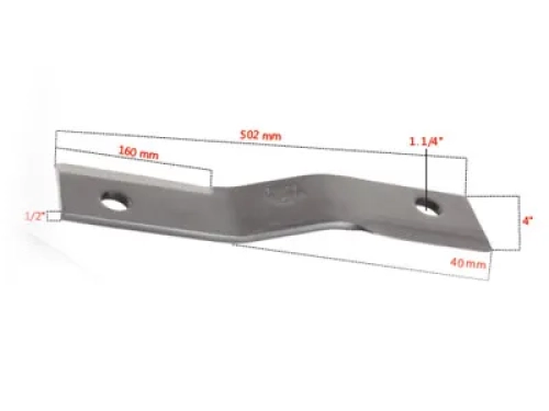 Cuchilla 510 mm x 100 mm x 12 mm